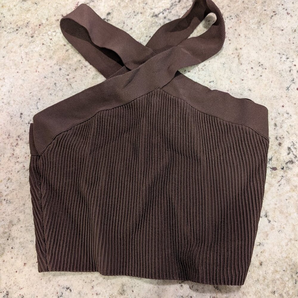 Aritzia Babaton Crop Brown Small